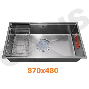 Chậu rửa bát 1 hố inox SUS304 GARIS GSU1187